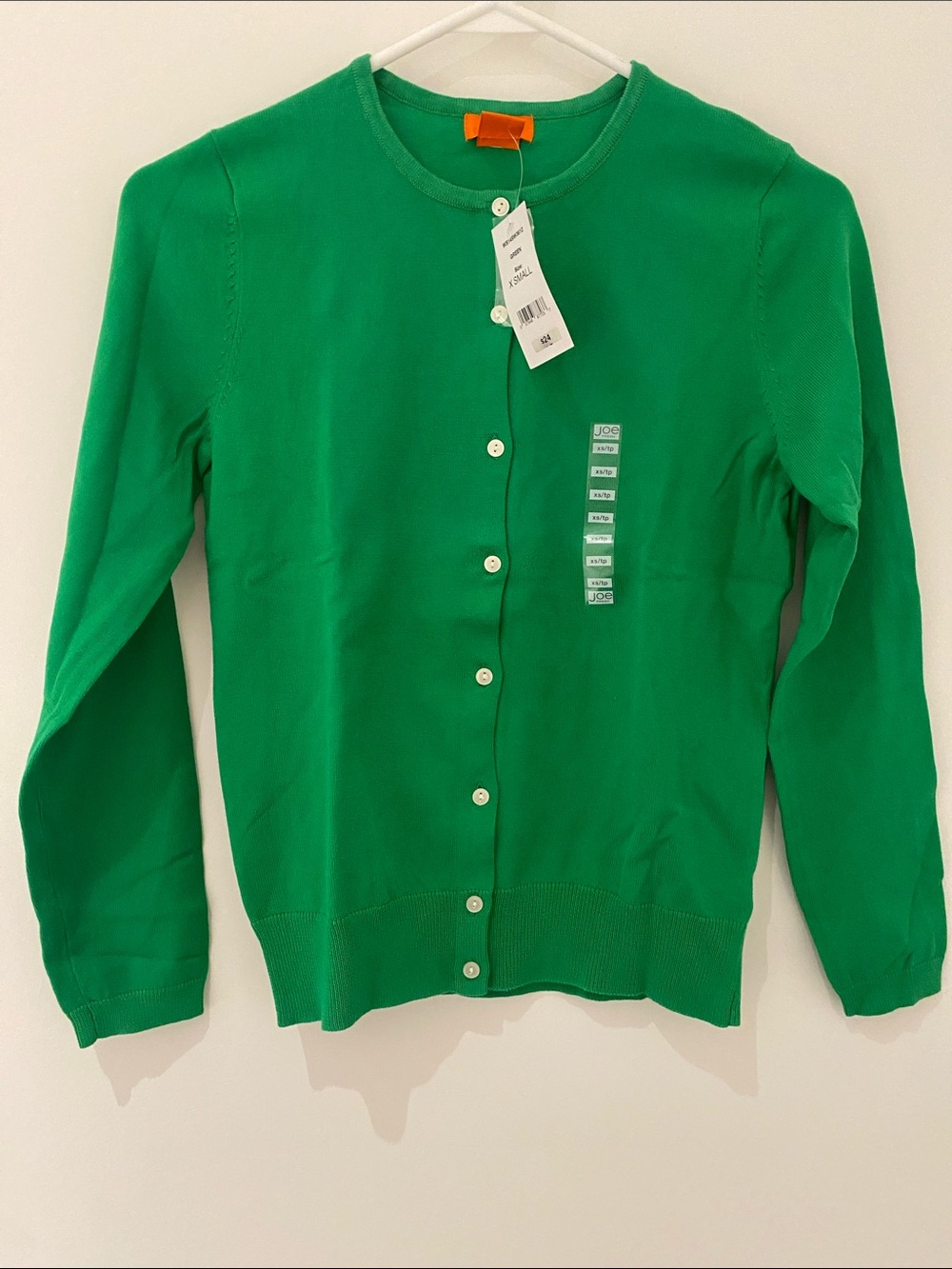 NWT Joe Fresh Women’s Button Down Long Sleeve Cardigan Sweater Green XS